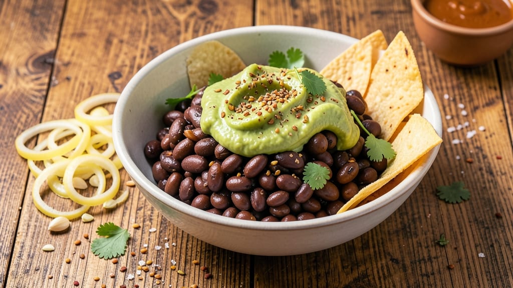 Black Bean Taco Bar Recipe: Crispy Tortilla-Crusted Cheese Rivers