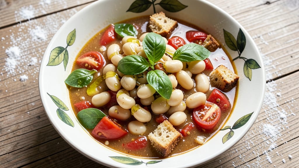 Barefoot Contessa's Bean Soup Recipe: Creamy Tomato-Basil Simmer with Crispy Herb Topping