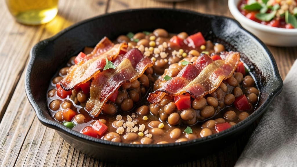 Baked Bean Recipe Using Bush's Canned Beans: Smoky-Sweet Crunch With Caramelized Top