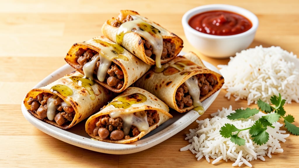 Bean Flautas Recipe: Crispy Tortilla Crowns With Smoky Bean Bliss