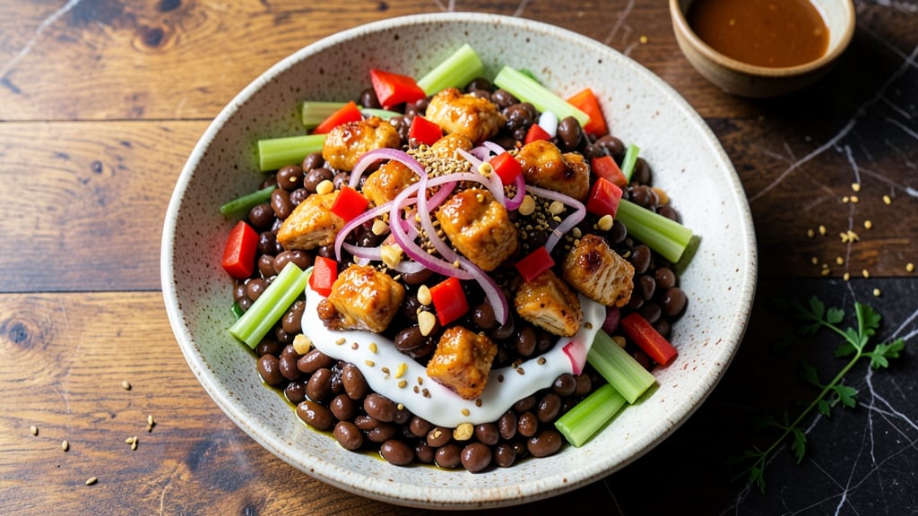 Buffalo Chicken and Dense Bean Salad Recipe: Spicy Kick and Hearty Texture Balance