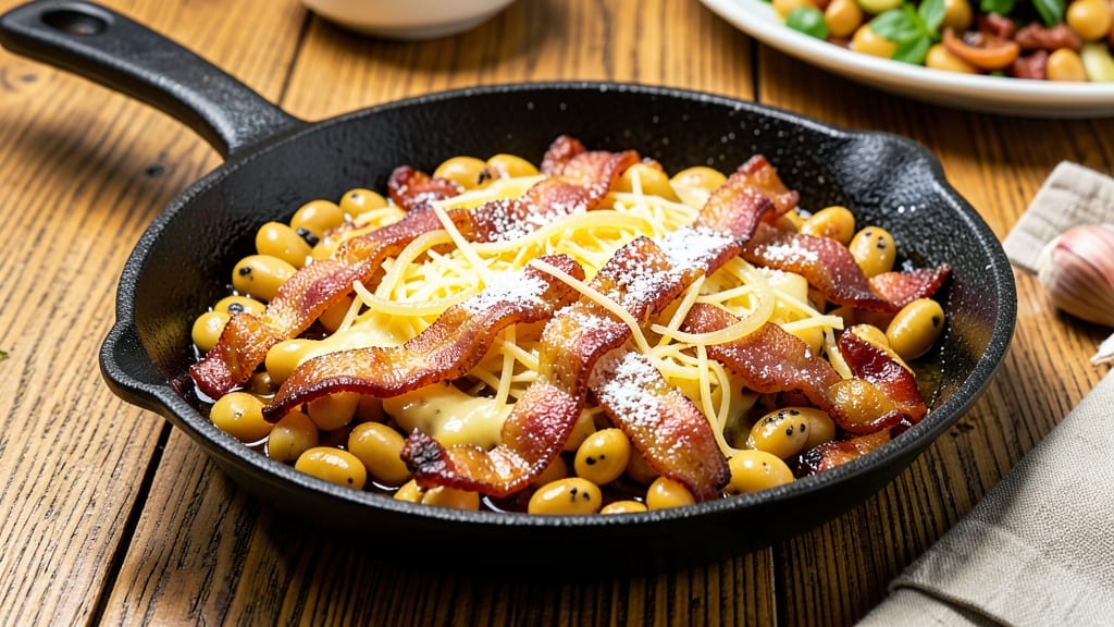 Butter Beans and Bacon Recipe: Smoky Crispy Top With Melty Cheese Rivers