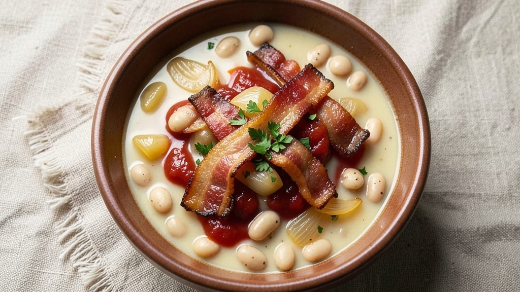 Bean and Bacon Soup Recipe Like Campbells: Smoky Bacon Crunch and Creamy Bean Harmony