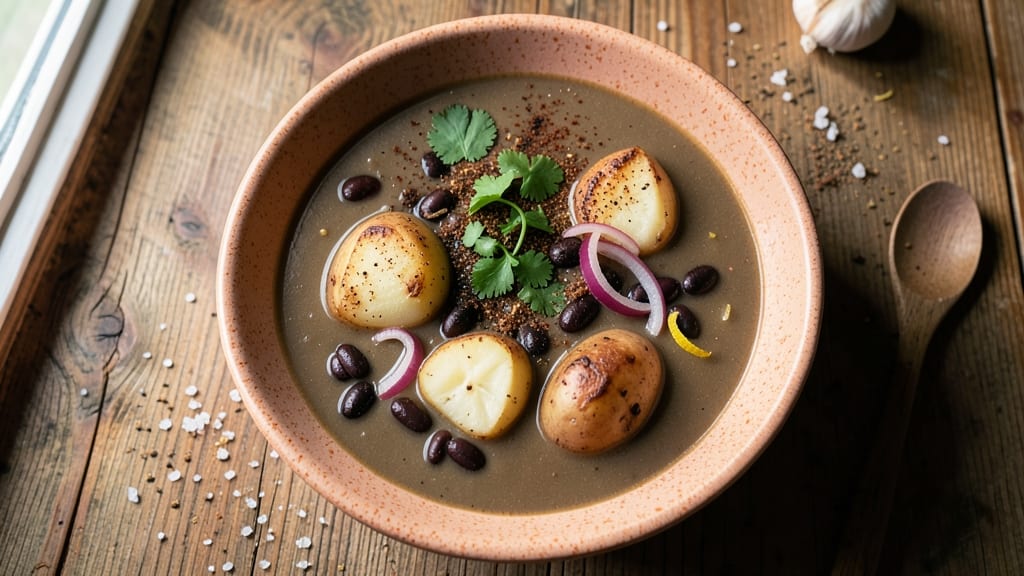 Black Bean and Potato Soup Recipe: Smoky Cumin and Garlic Simmered Depth