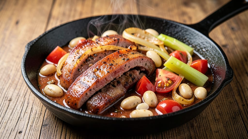 Andouille Sausage and White Bean Recipe: Smoky-Spiced One-Pot Harmony With Crispy Tortilla Crowns