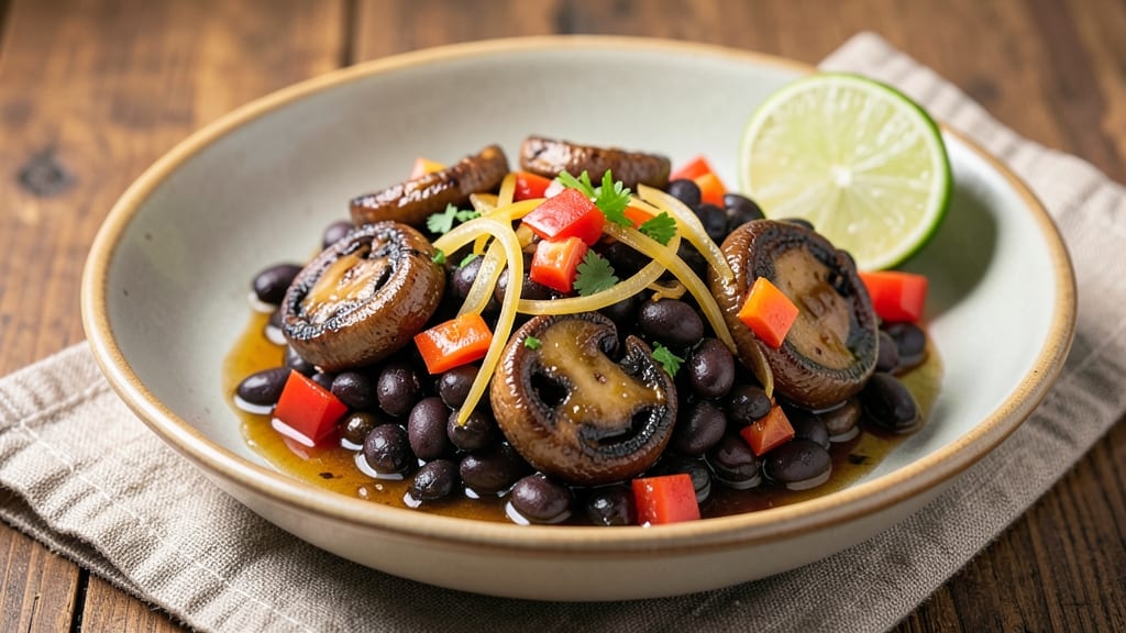 Black Bean and Mushroom Recipe: Earthy Umami Stir-Fry with Crispy Edges