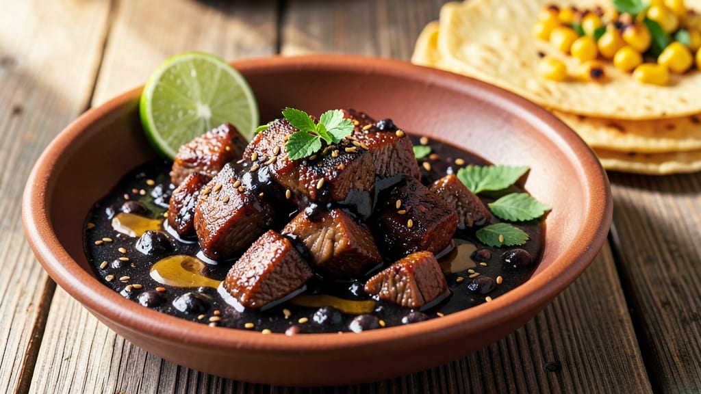 Beef in Black Bean Sauce Takeaway Recipe: Smoky-Spiced One-Pot Protein With Crispy Tortilla Crowns