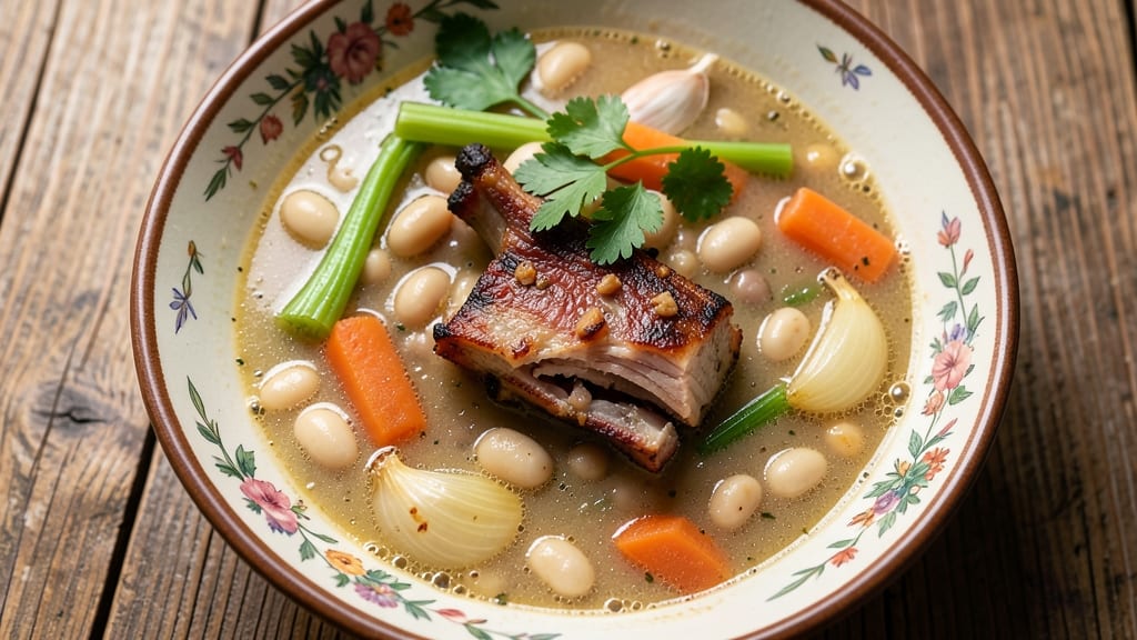 Bean and Ham Soup Recipe With Ham Bone: Rich Bone Broth Depth and Savory Swirls