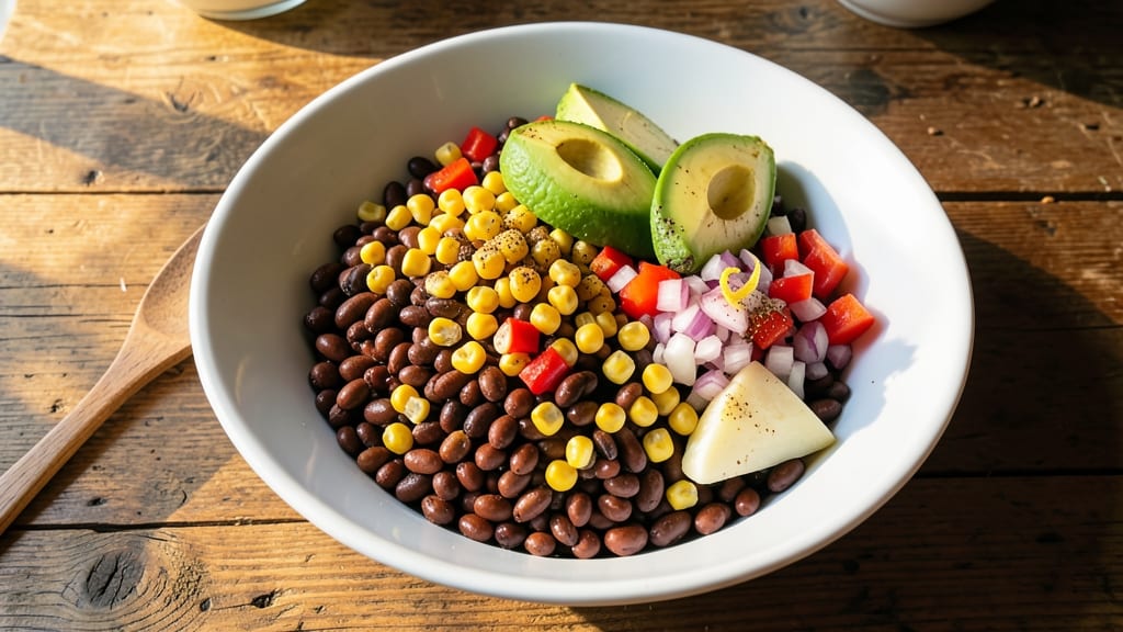 Bean Salsa Salad Recipe: Crunchy Black Bean and Corn Fiesta in 20 Minutes