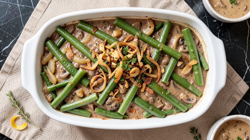 Bobby Flay's Green Bean Casserole Recipe: Crispy Fried Onion Magic