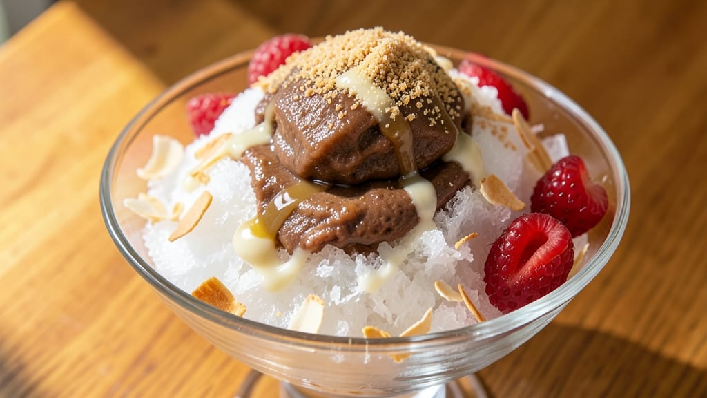 Azuki Bean Shaved Ice Recipe: Sweet Red Bean Velvety Swirls
