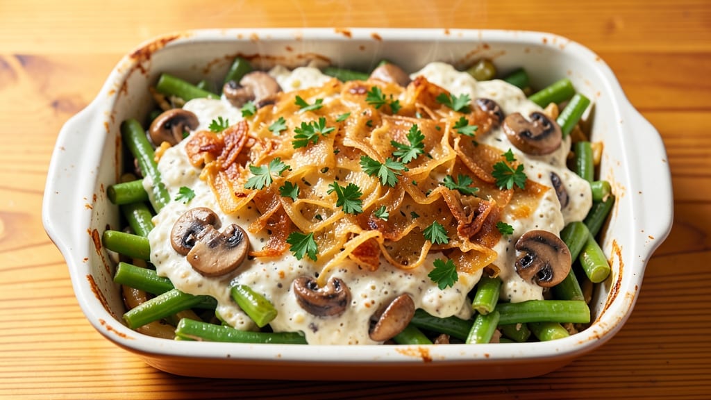 Amish Green Bean Casserole Recipe: Crispy Top, Creamy Bean Magic in One Dish