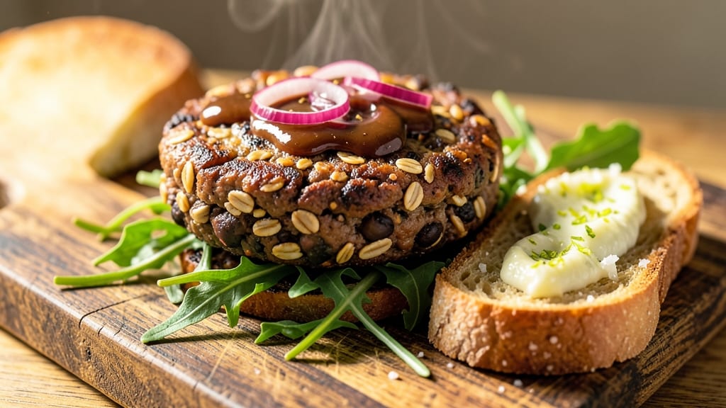 Black Bean Burger Recipe with Oats: Crispy-Crusted, Umami-Packed Plant-Based Protein