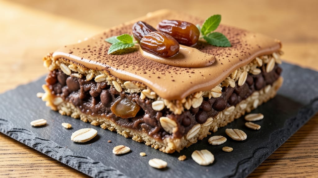 Black Bean Protein Bars Recipe: Crunchy Oats and Nutty Chocolate Bliss