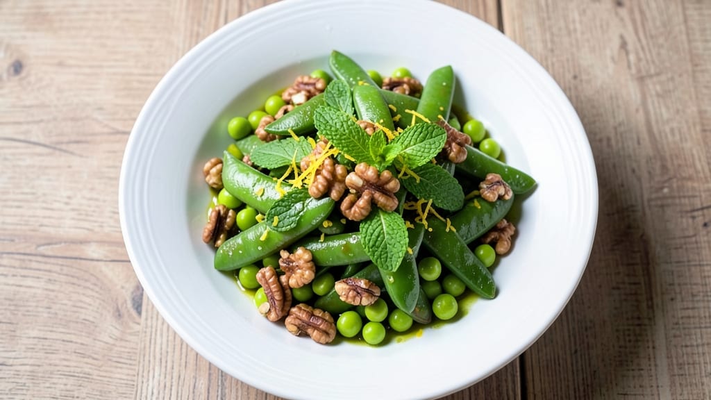 Broad Bean and Pea Salad Recipe: Bright Spring Flavors With Crunchy Texture