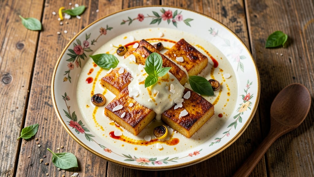 Bean Curd Curry Recipe: Crispy-Topped Coconut Cream Velvety Delight