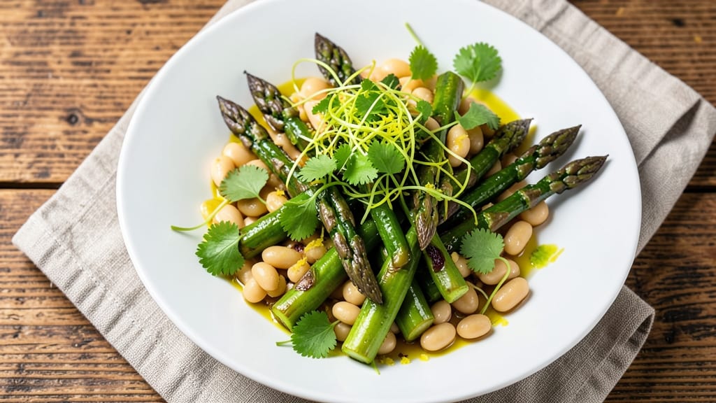 Asparagus and Bean Salad Recipe: Bright Herb Crunch With Zesty Lime Zing