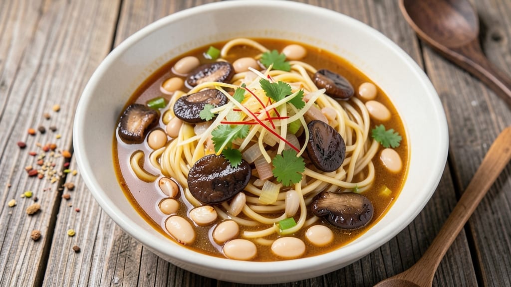 Bean and Noodle Soup Recipe: Smoky Garlic-Braised Comfort in One Pot