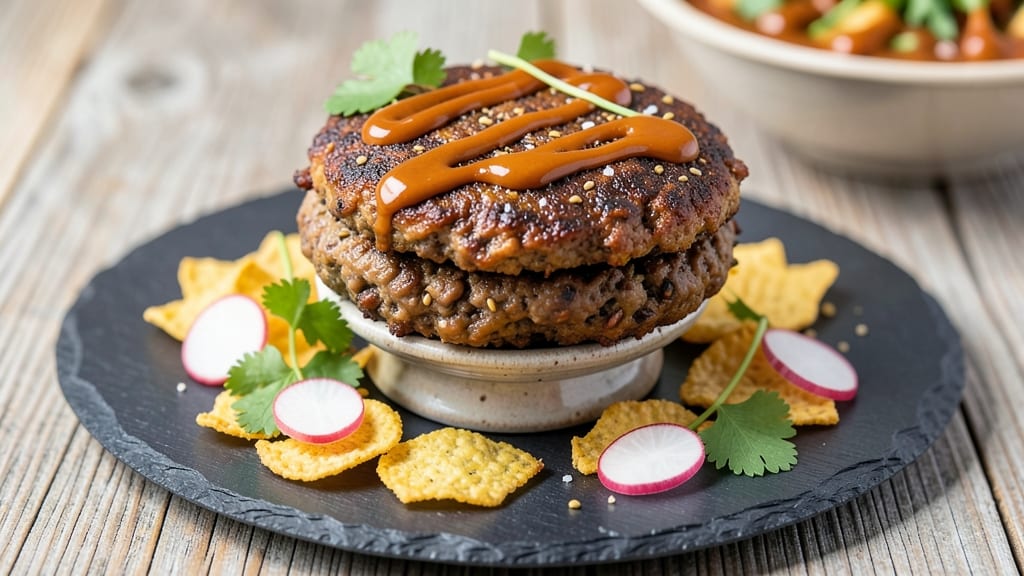 Air Fryer Black Bean Burgers Recipe: Crispy Tortilla Crowns Over Smoky Cumin Cheese