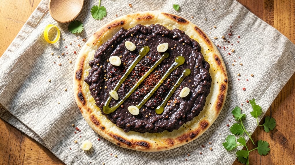 Black Bean Flatbread Recipe: Crispy Tortilla Crowns Over Smoky Spiced Beans