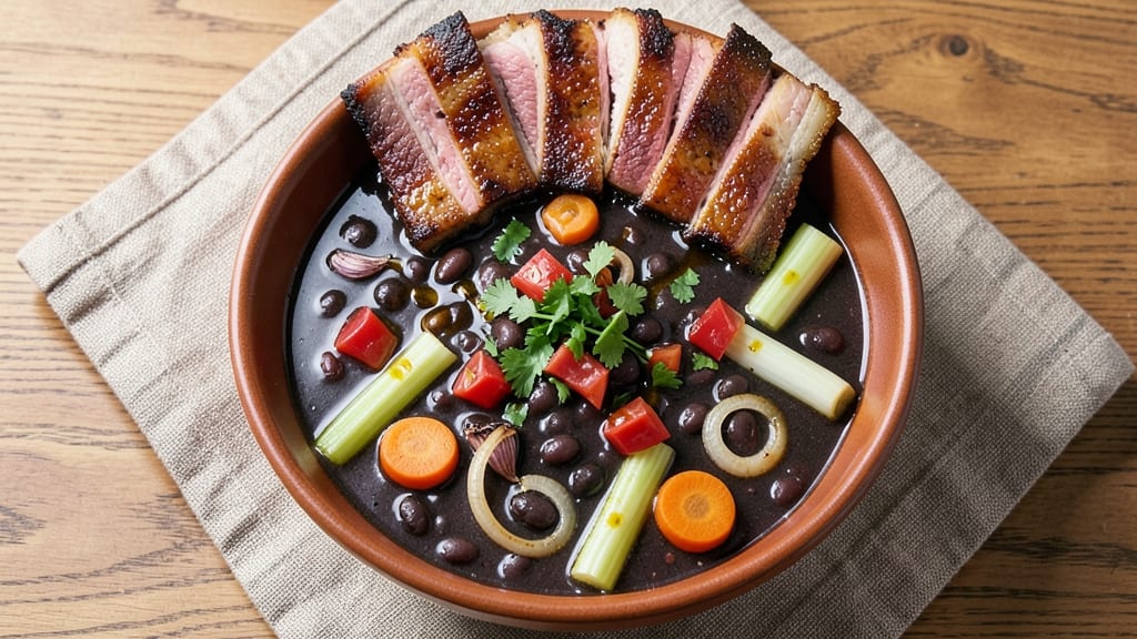 Black Bean Soup With Pork Ribs Recipe: Smoky Rib Meat and Black Bean Harmony