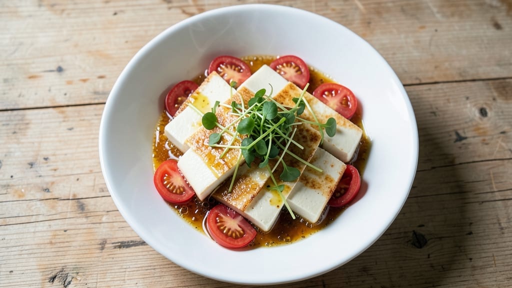 Bean Curd Salad Recipe: Crispy Tofu and Tangy Vinaigrette Harmony