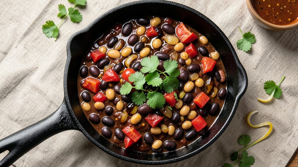 Black and White Bean Chili Recipe: Hearty Spiced Stew With Double Bean Power